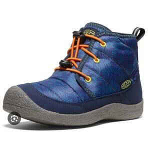 KEEN Howser II Quilted Chukka Boots – Blue/Orange – Youth Size 2 – EUC